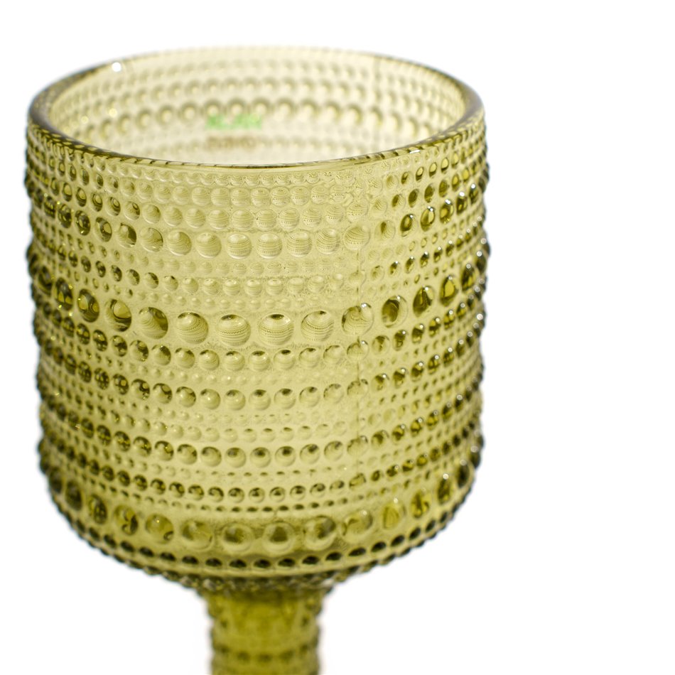 Wine glass Sater, green, 270ml, H15.5cm, D8cm 