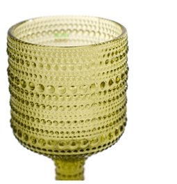 Vyno taurė Sater, green, 270ml, H15.5cm, D8cm