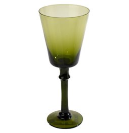Wine glass Sepino, green, 220ml, H22cm, D9cm