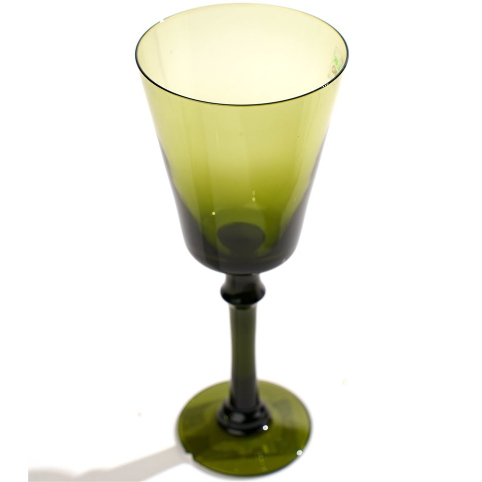 Wine glass Sepino, green, 220ml, H22cm, D9cm