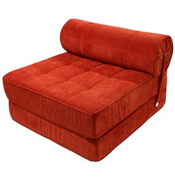 Sofa bed Valady, orange 55, 82x86x62cm