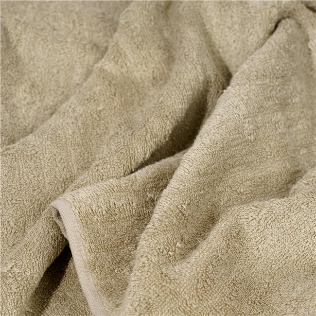 Bamboo towel Stripe, 50x100cm, sage, 550g/m2