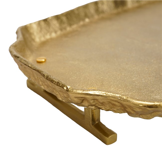Padėklas enamel, aliuminio, aukso spalvos, 6.3x42x30.5cm
