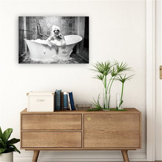 Stiklinis paveikslas Enjoy your bath, stiklas, 60x90cm