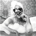 Stiklinis paveikslas Enjoy your bath, stiklas, 60x90cm