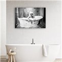Stiklinis paveikslas Enjoy your bath, stiklas, 60x90cm