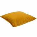 Decorative pillowcase Riviera, mustard, with trim, 45x45cm