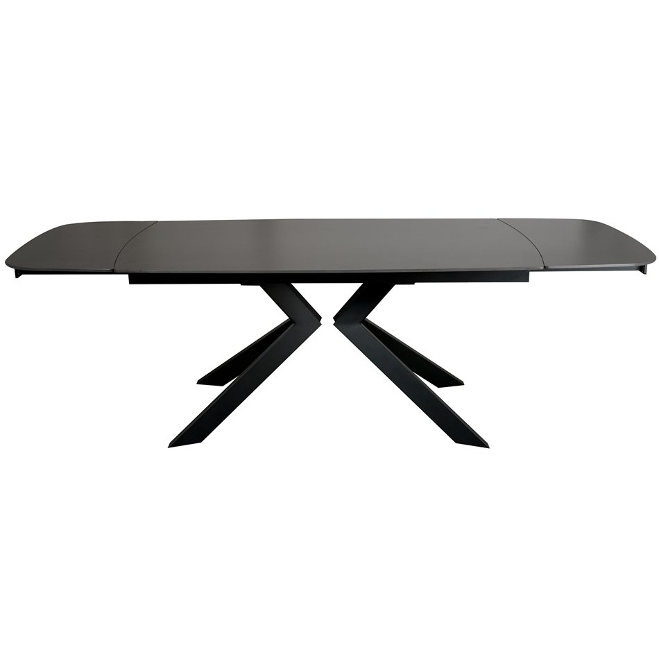 Раздвижной обеденный стол Rigena 018, спеченный камень/металл, 160-240x90cm H75cm