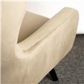 Armchair Dunkel, taupe, H103x76x80cm, seat height 50cm