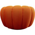Swivel armchair Peppo Bloom, orange, H66xD94cm, seat height 40cm