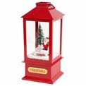Lantern Bo Ind Red, H19.5x9x9cm