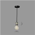 Pendant lamp, golden color, D5cm, H26.5-146.5cm, E27, 40W(MAX)