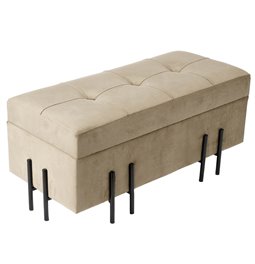 Bench Fabro S, taupe, 73x35x33cm