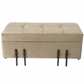 Bench Fabro S, taupe, 73x35x33cm