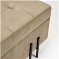 Bench Fabro S, taupe, 73x35x33cm