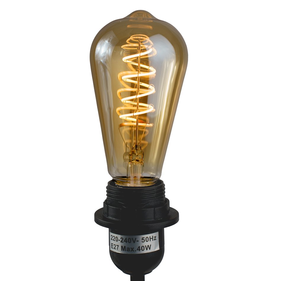 Deko bulb Teardrop ST64, E27, 2W LED, 125 lm, D6.4cm, H14.3cm
