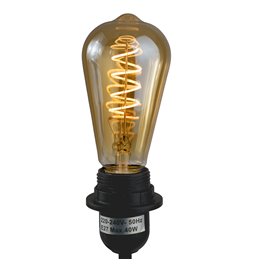 Deko bulb Teardrop ST64, E27, 2W LED, 125 lm, D6.4cm, H14.3cm