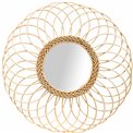 Mirror Rose Gwenn, rattan, D58cm