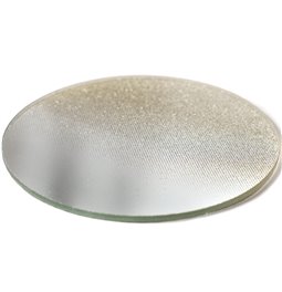 MIRROR CANDLE HOLDER, orange, D10cm