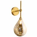 Wall lamp Rosera Cognac, brass, H28x20x13.5cm, G9x1 35W(MAX)