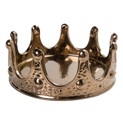 Decor Crown, gold colour, D21x8cm