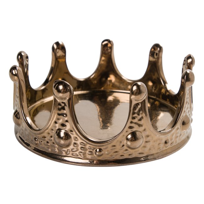 Decor Crown, gold colour, D21x8cm