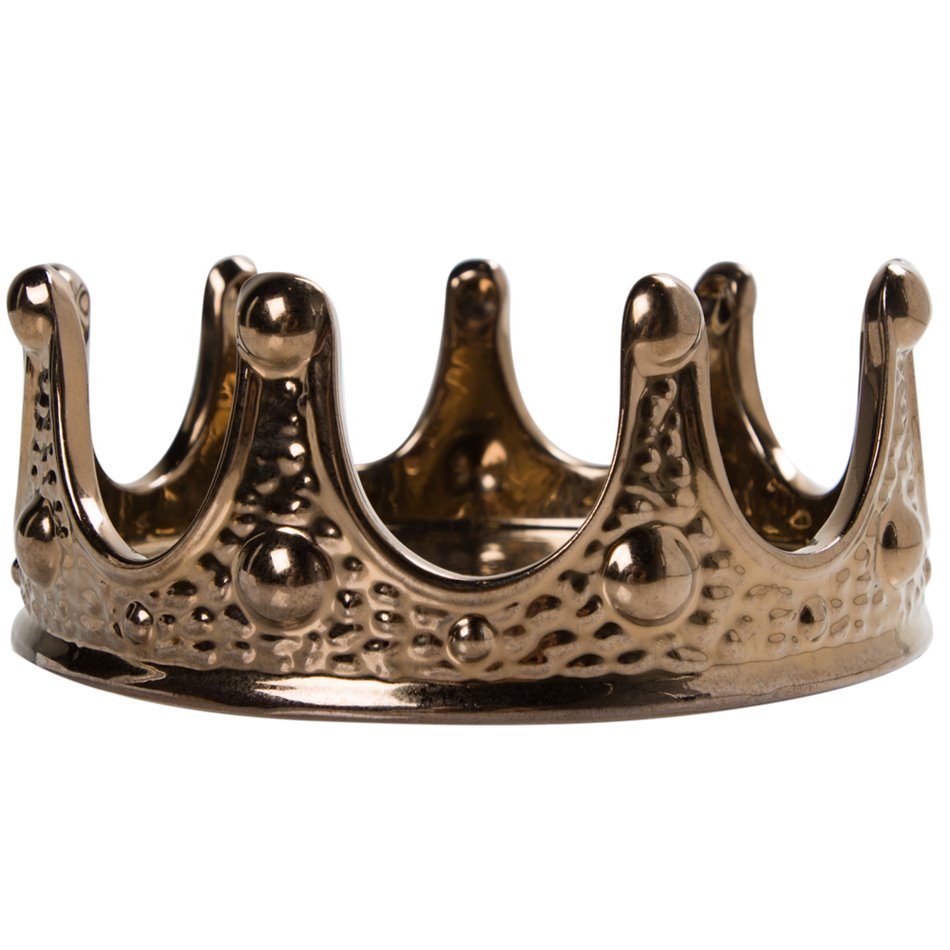Decor Crown, gold colour, D21x8cm