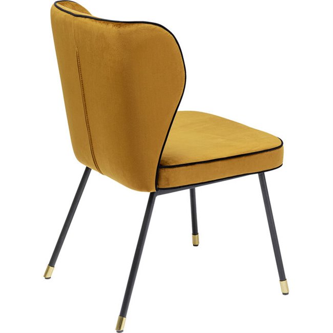 Chair Irina, yellow, H83x50x57.5cm, seat height 45cm