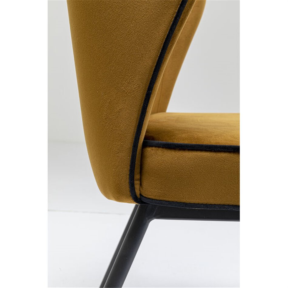 Chair Irina, yellow, H83x50x57.5cm, seat height 45cm