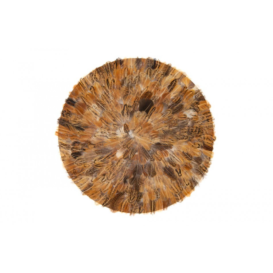 Placemat, golden color, D38cm