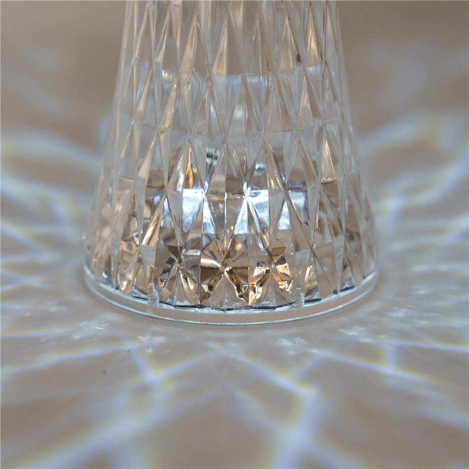 Decorative table lamp Montagno, 8x19cm, LED 2W, rechargable