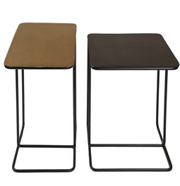Side table Java set, 40x40x56cm, 46x31x62cm