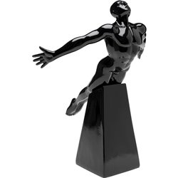 Deco figurine Jumper, black, H37x21x30cm