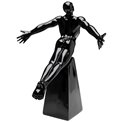 Deco figurine Jumper, black, H37x21x30cm