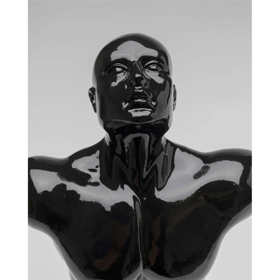 Deco figurine Jumper, black, H37x21x30cm