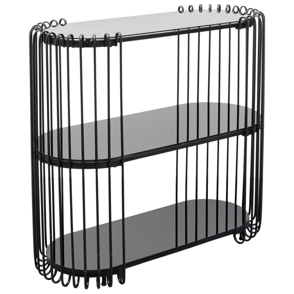 Console Wire, black, H78x81x37cm