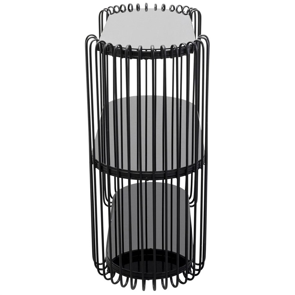 Console Wire, black, H78x81x37cm