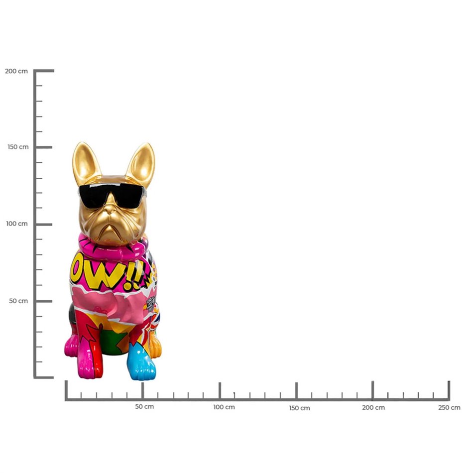 Deco figurine Graffiti Dog, H152x69x102cm