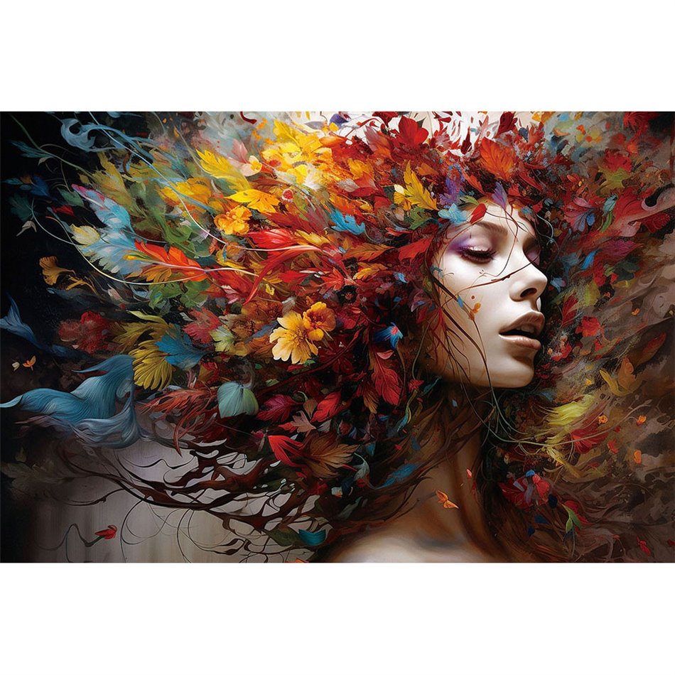 Print on glass Flower Dream, 80x120cm 