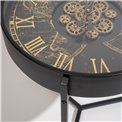 Clock side table Karinna, D49cm H55cm