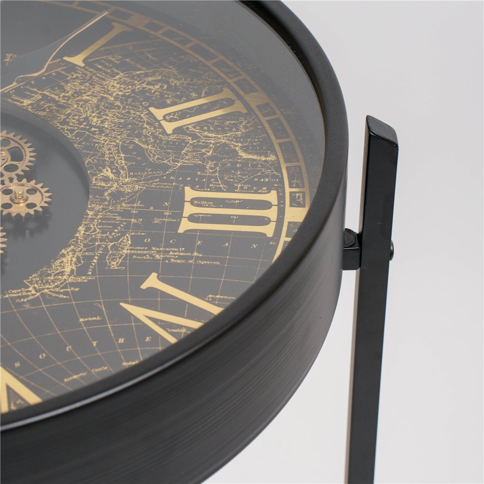 Clock side table Karinna, D49cm H55cm