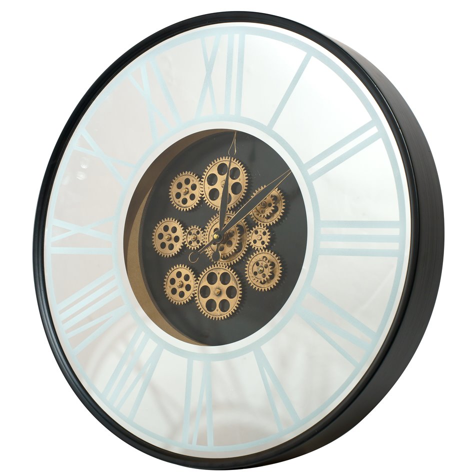 Wall clock Karistos, with LED lighting, D60x8cm