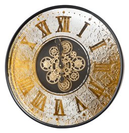 Wall clock Karvio, with LED lighting, D63.5x8cm