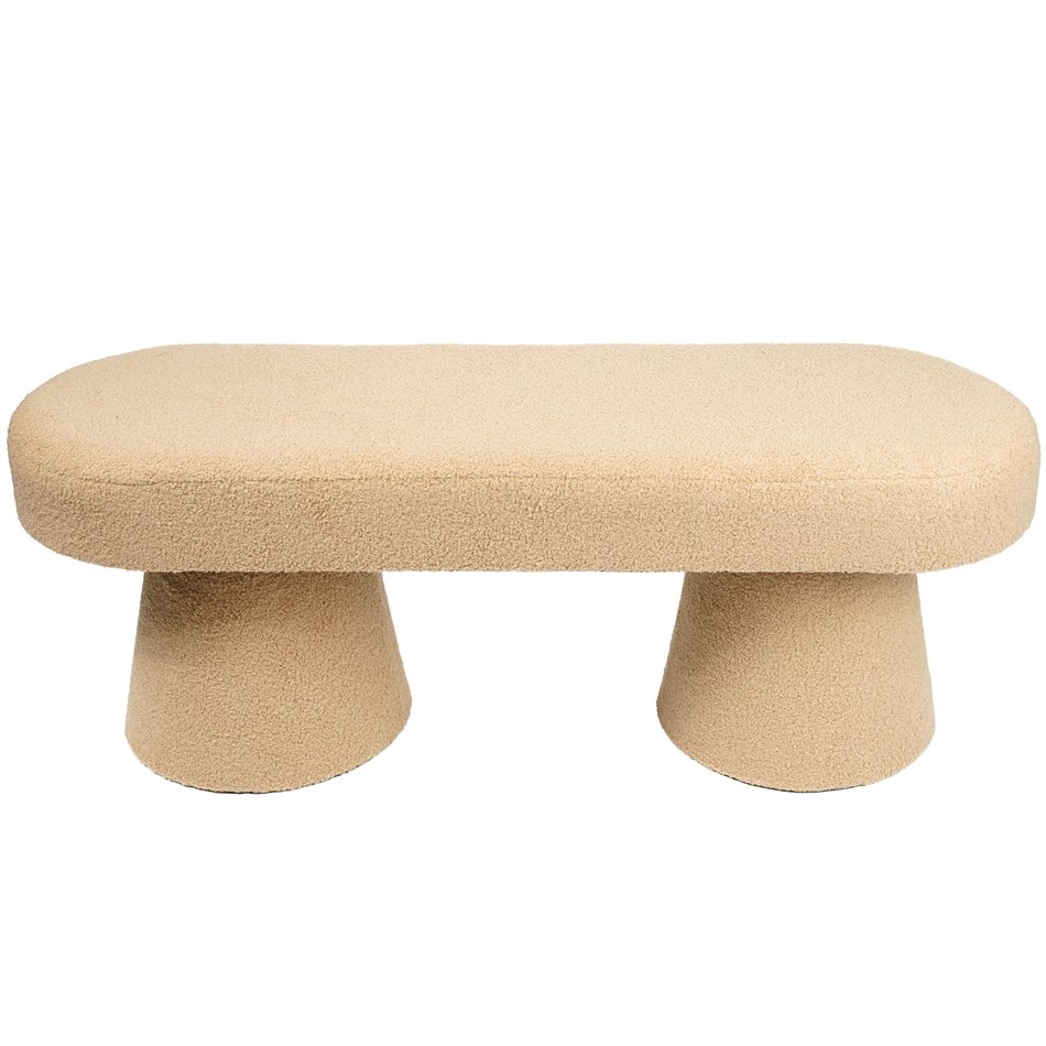 Bench Calanda, velvet, H45x120x40cm