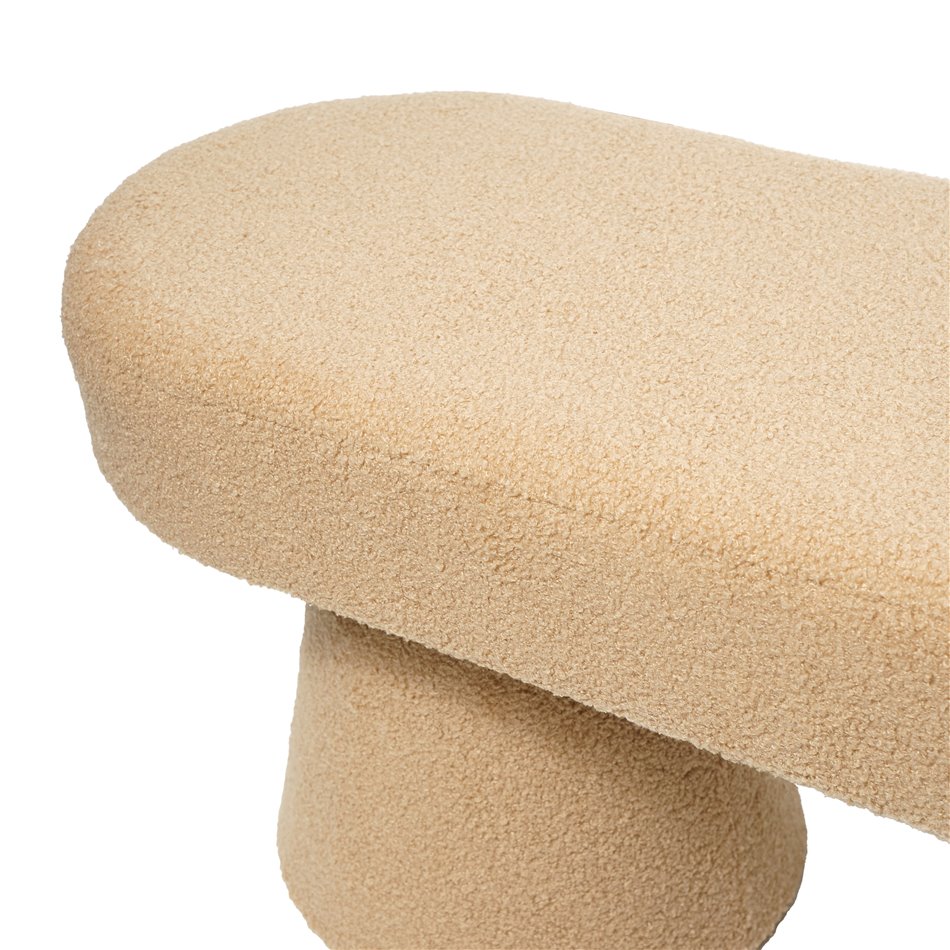 Bench Calanda, velvet, H45x120x40cm