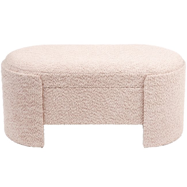 Bench with storage box Caldelari S, mauve, H31x73x35cm