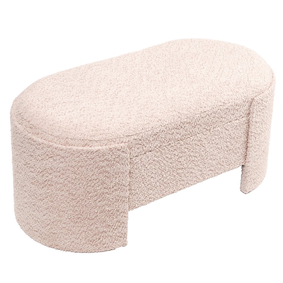 Bench with storage box Caldelari S, mauve, H31x73x35cm