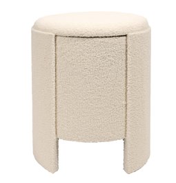 Pouf with storage Caldera L, beige, with storage, H47xD41cm