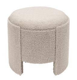 Pouf with storage Caldera S, grey, H31xD36cm