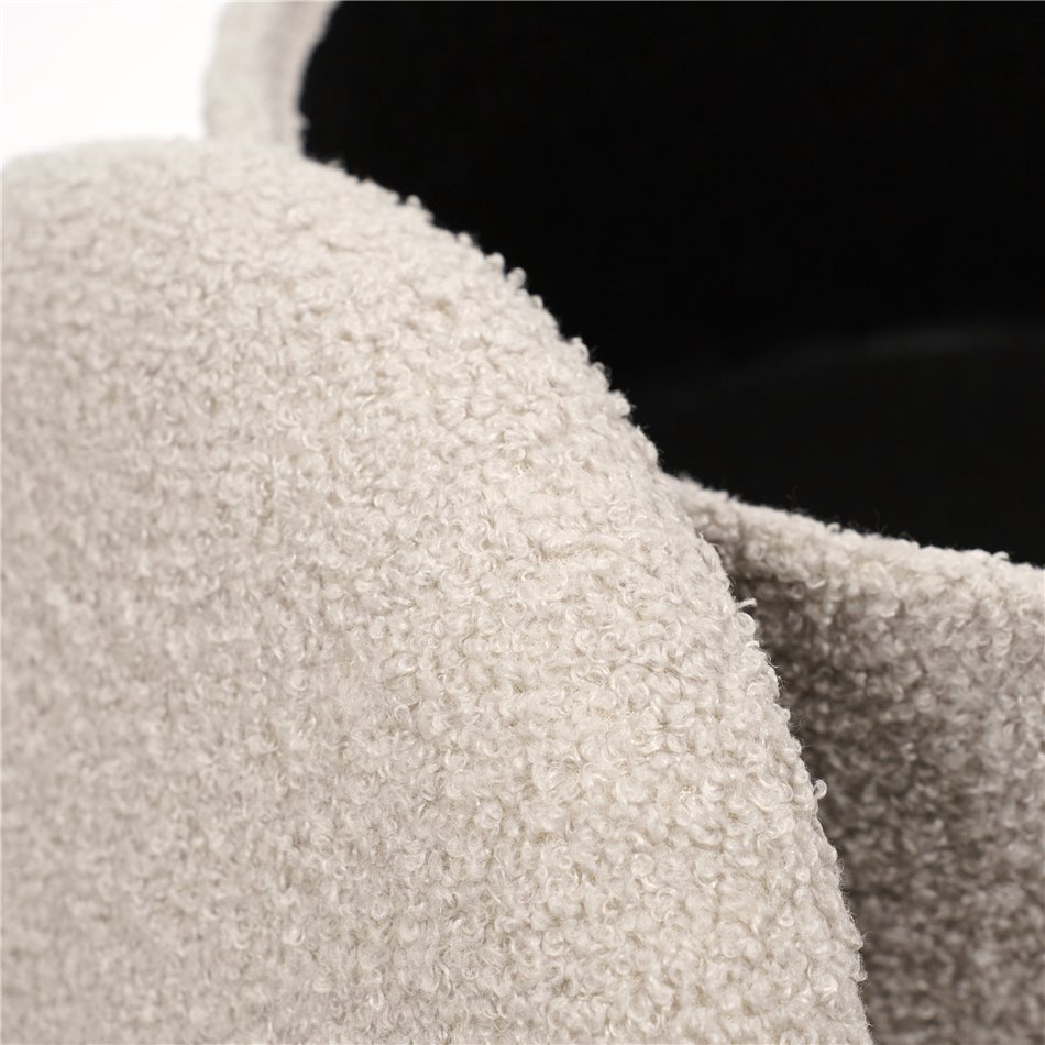 Pouf with storage Caldera S, grey, H31xD36cm